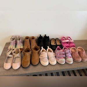 Toddler girls shoe lot